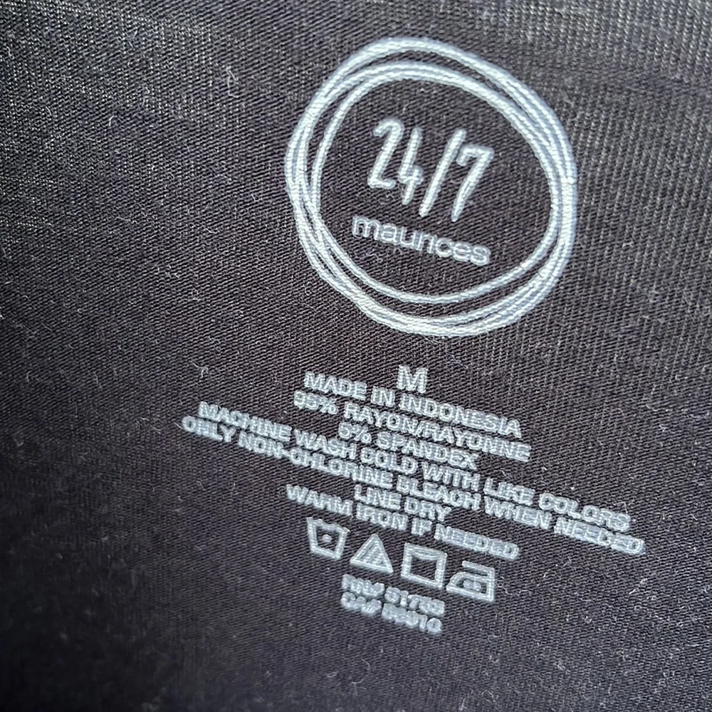 EUC Maurices black long sleeve dress - Picture 3 of 9